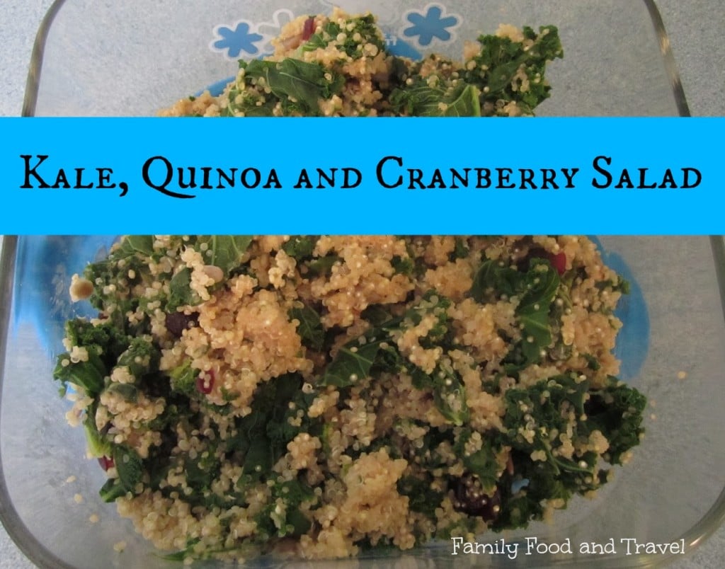 kale quinoa and cranberry salad