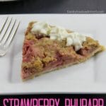 Strawberry Rhubarb Sour Cream Pie