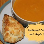 Butternut Squash and Apple Soup + Cheddar Cheese Scones