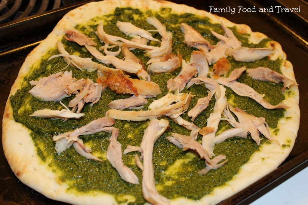 chicken pesto pizza