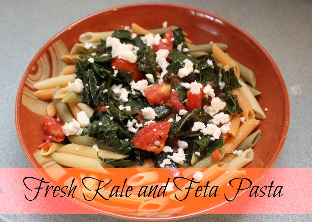 kale and feta pasta