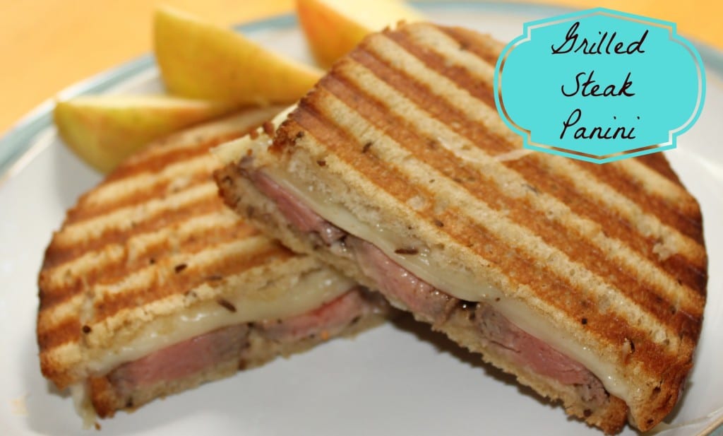 easy grilled steak panini