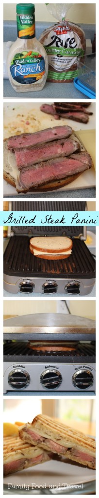 Easy Grilled Steak Panini