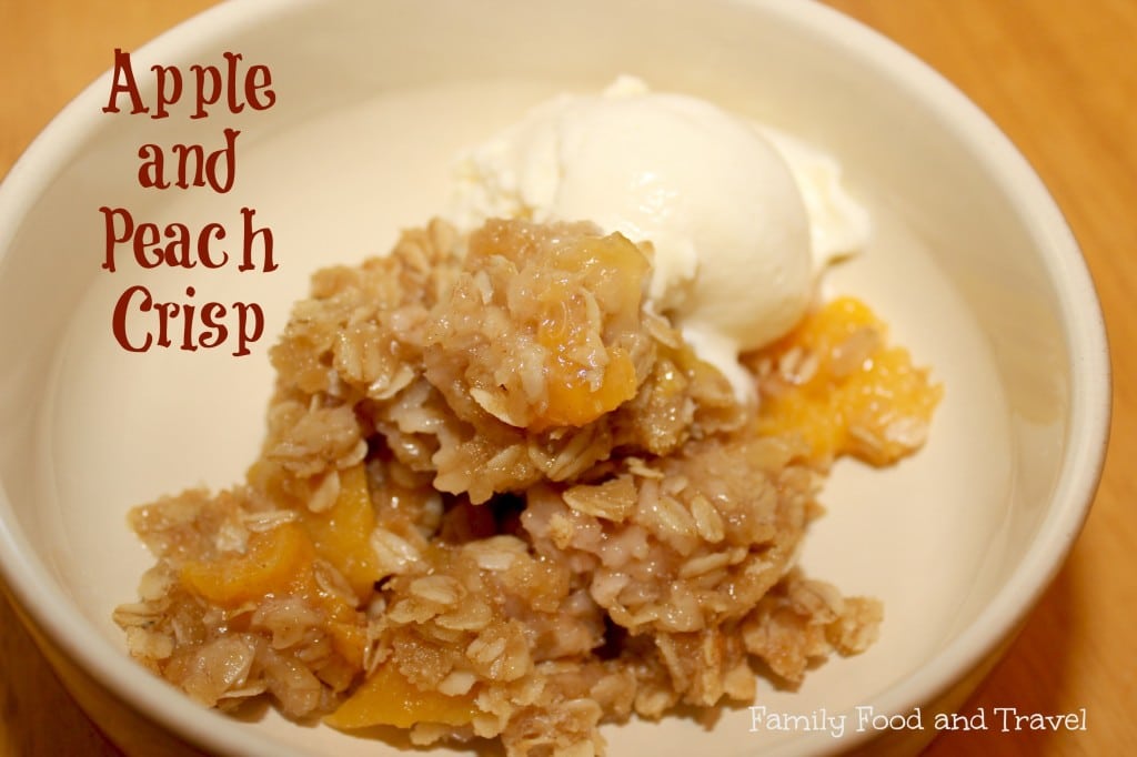 apple peach crisp