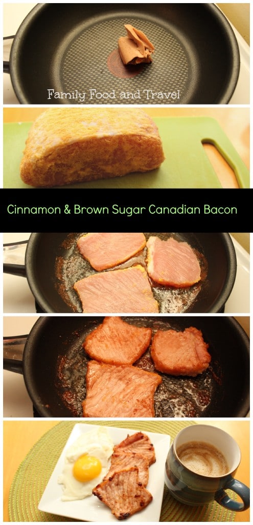 Cinnamon and Brown Sugar Canadian Bacon