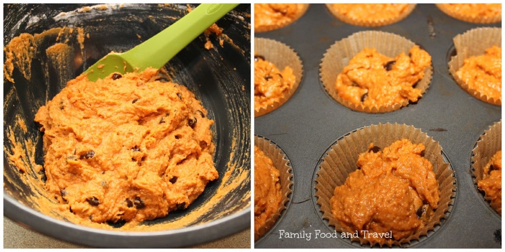 pumpkin chocolate chip muffins