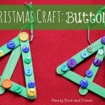 Kids Christmas Craft: Button Trees 