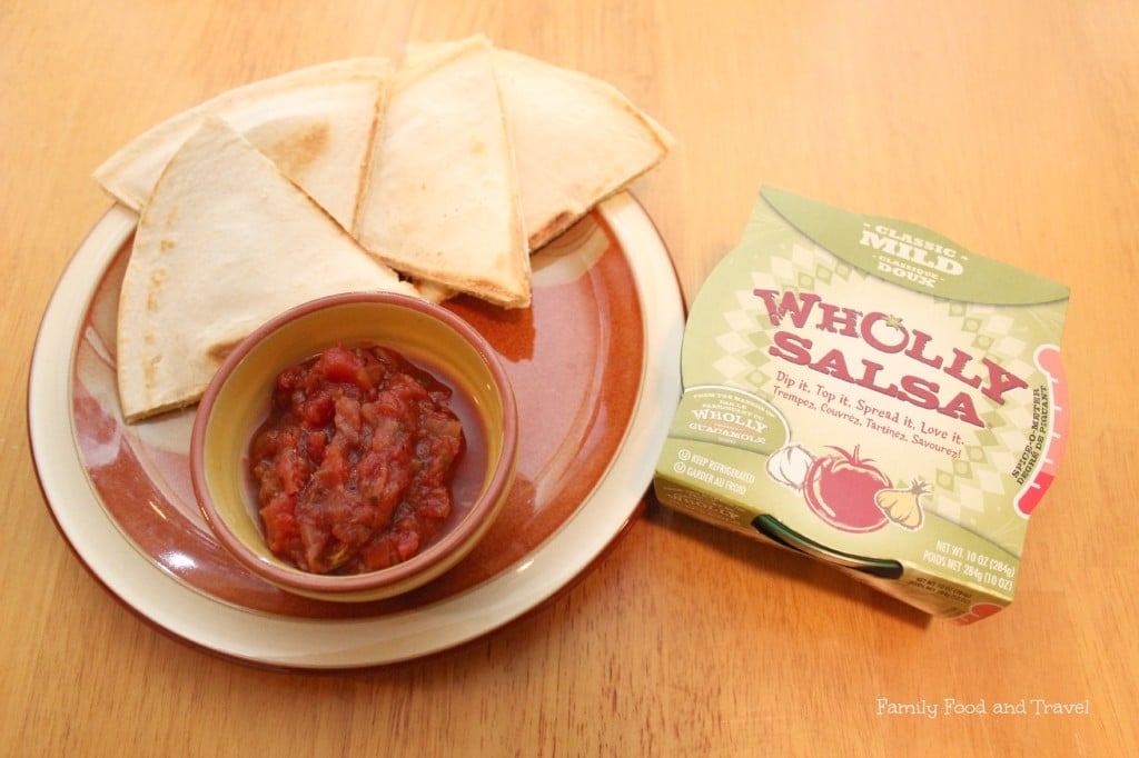 wholly salsa and quesadilla