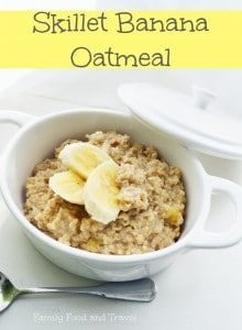 skillet banana oatmeal