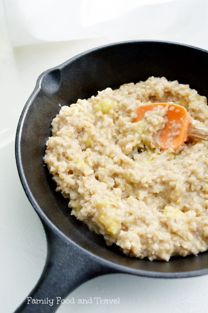 skillet banana oatmeal