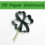 DIY Paper Shamrock (Four Leaf Clover)