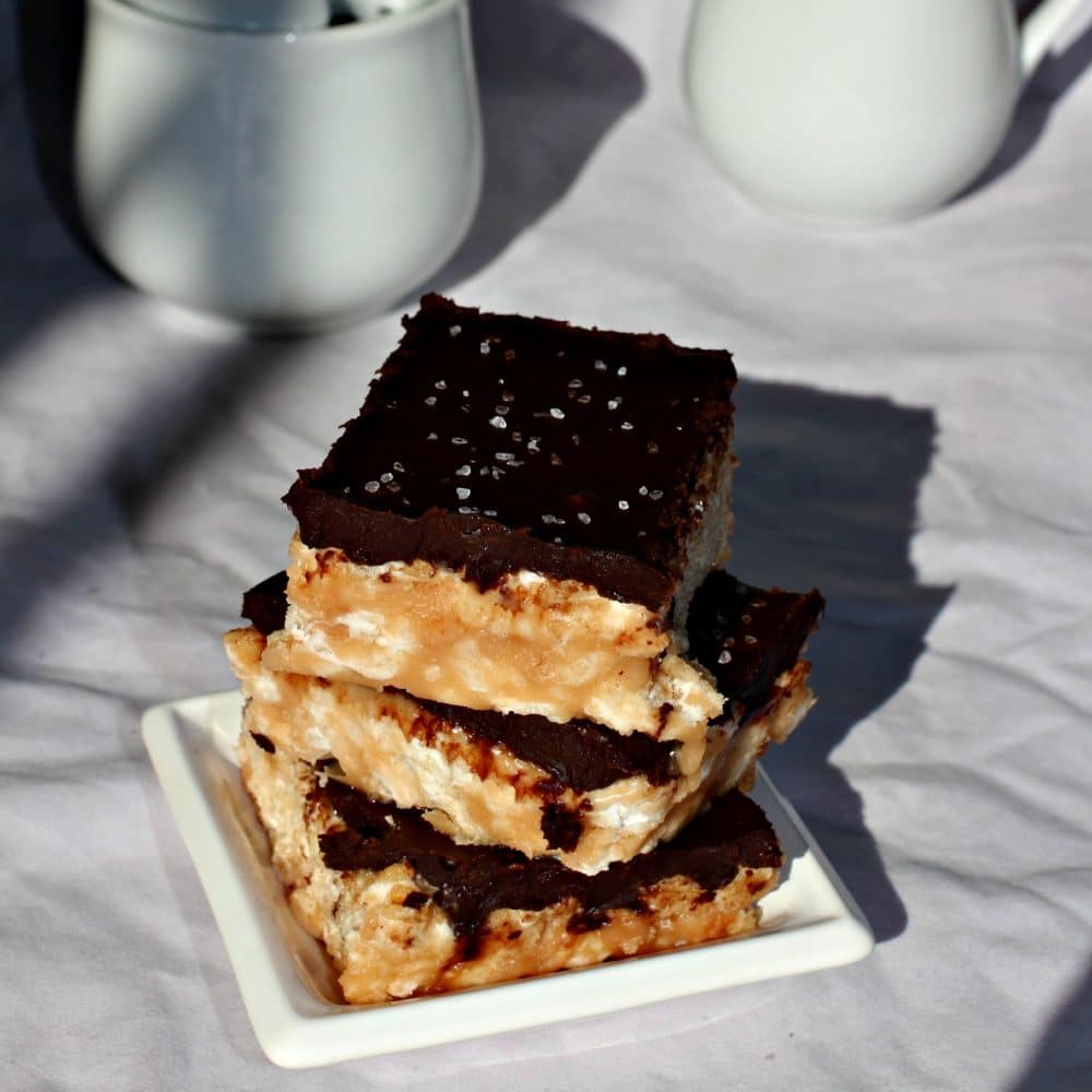 Salted Caramel and Chocolate Rice Krispies Treats Recipe
