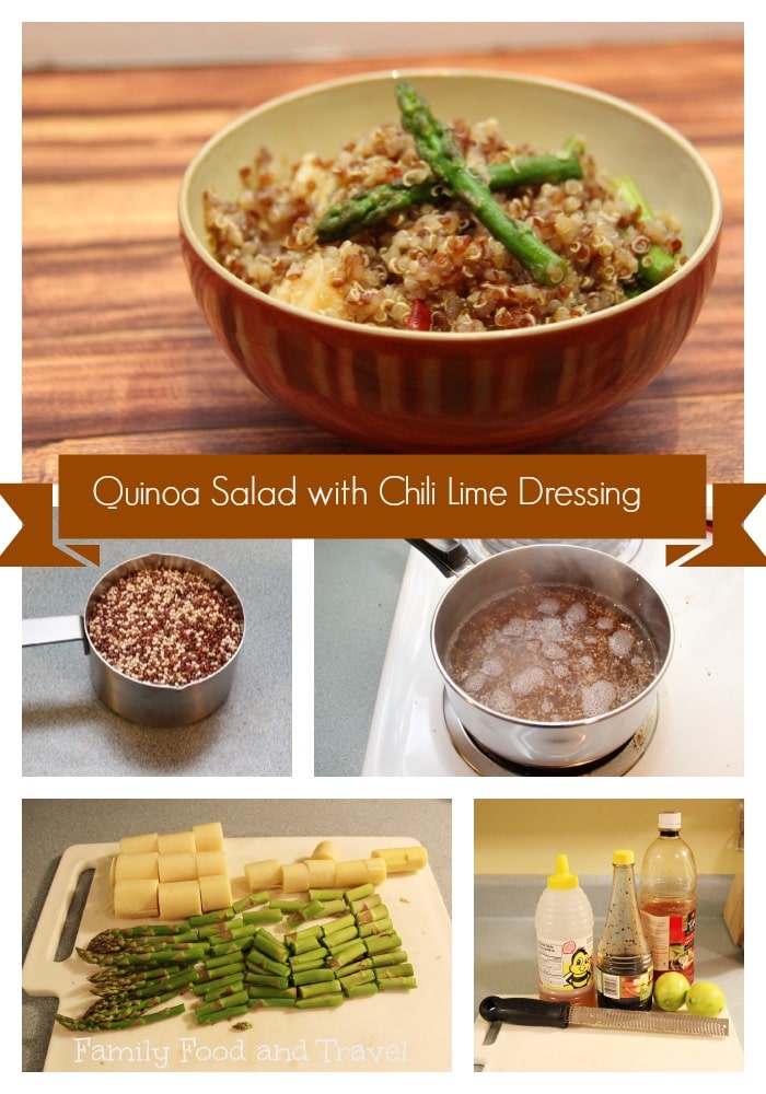 quinoa salad with chili lime dressing