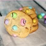 easter m&m chocolate chip cookies