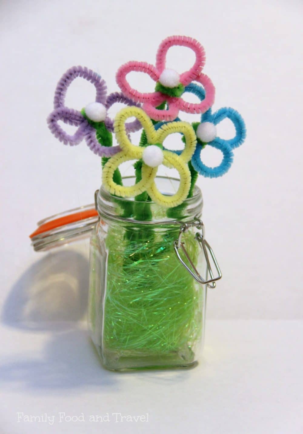 Easter Crafts: Pipe Cleaner Flowers and Bunnies - Family Food And