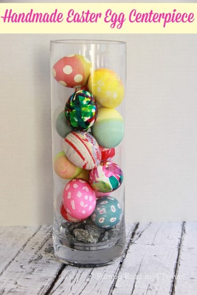 handmade easter egg centerpiece