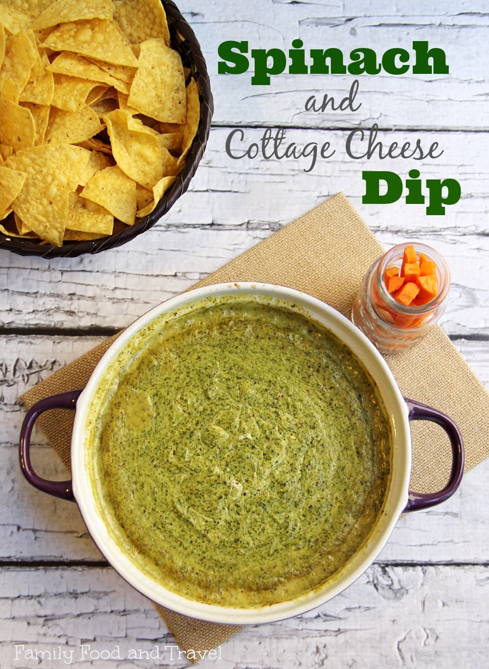 Hot Cottage Cheese Spinach Dip