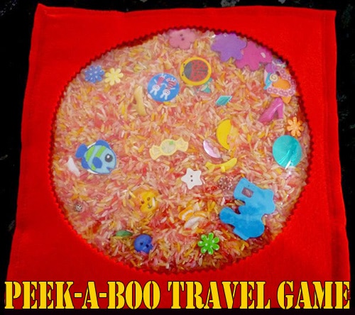 Travel Games and Activities - peek-a-boo travel game