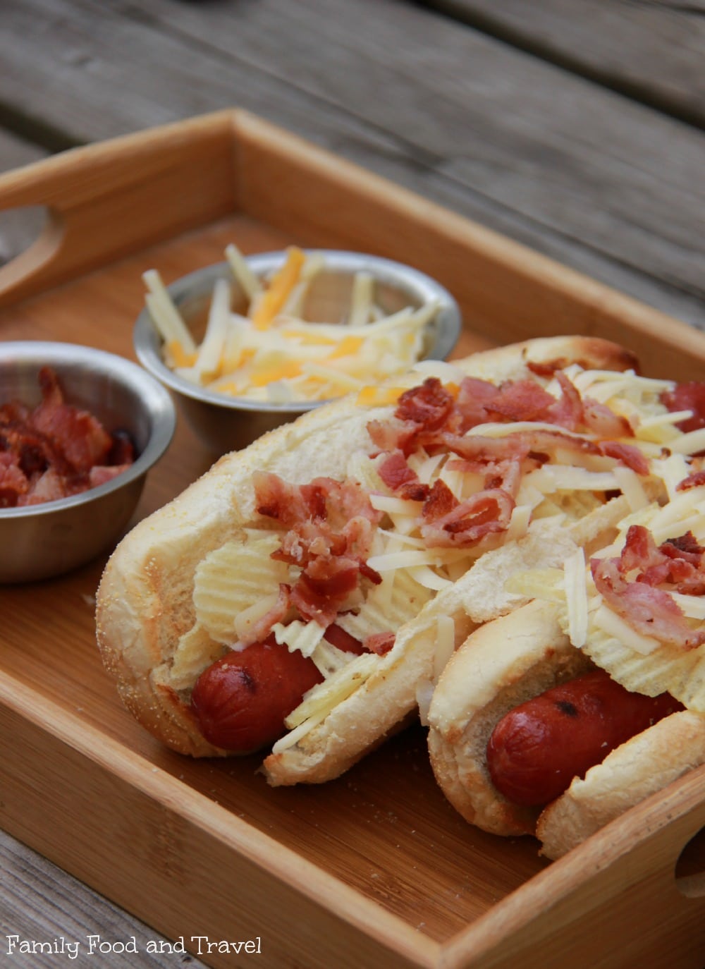 Crunchy Bacon Cheese Hot Dogs