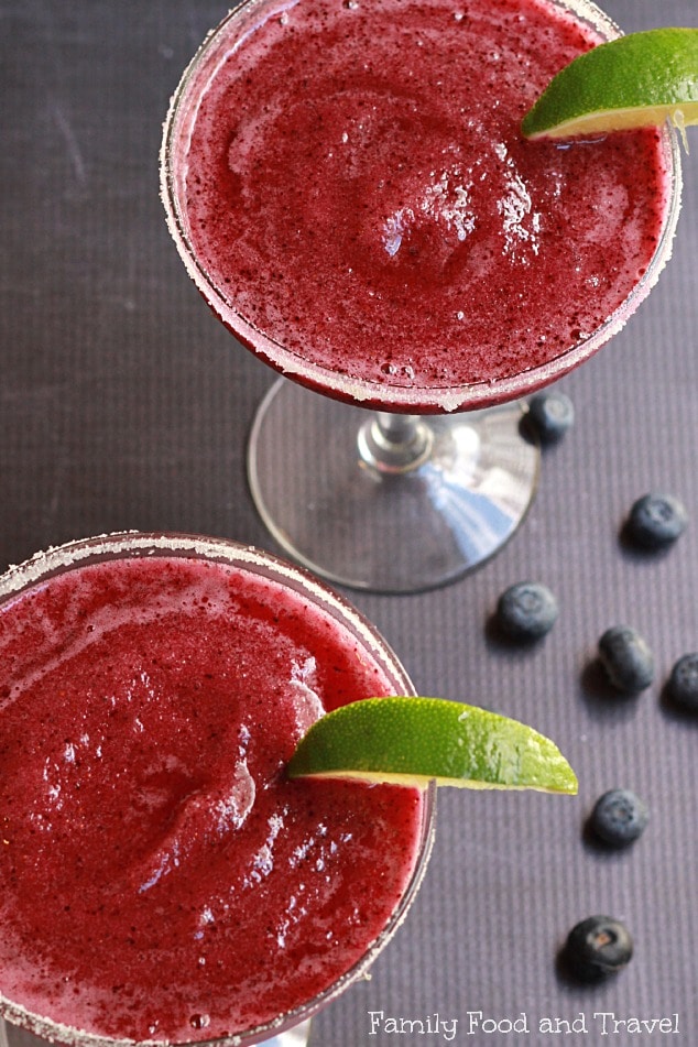 Blueberry Passionfruit Margarita top view
