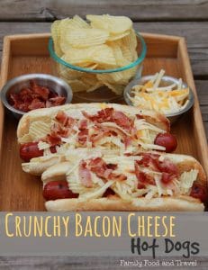 bacon cheese hot dogs