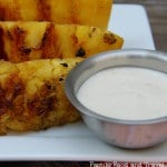 10 Minute Grilled Pineapple with Maple Whipped Cream