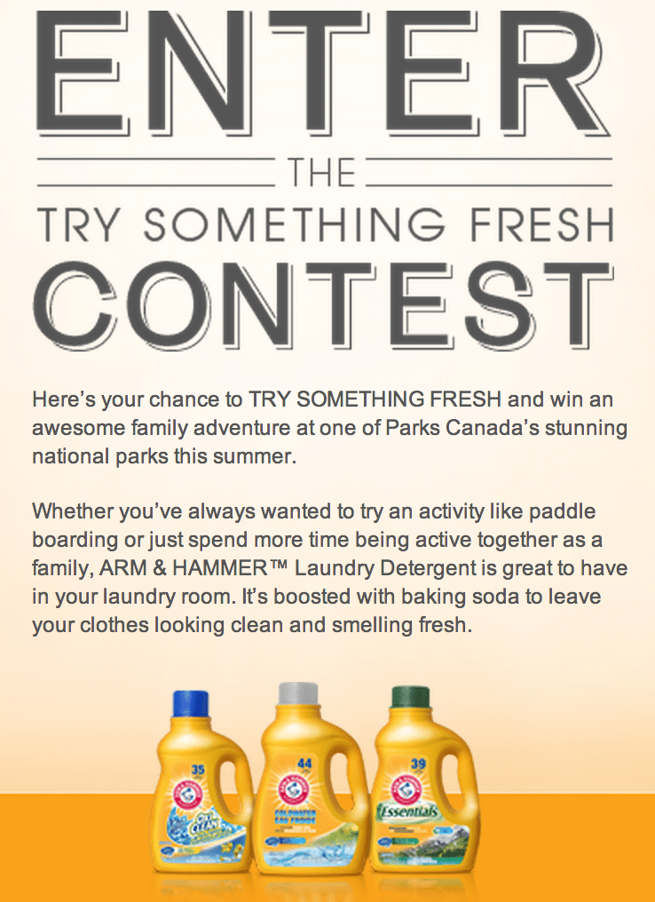 Freshen up with Arm & Hammer and Parks Canada #trysomethingfresh