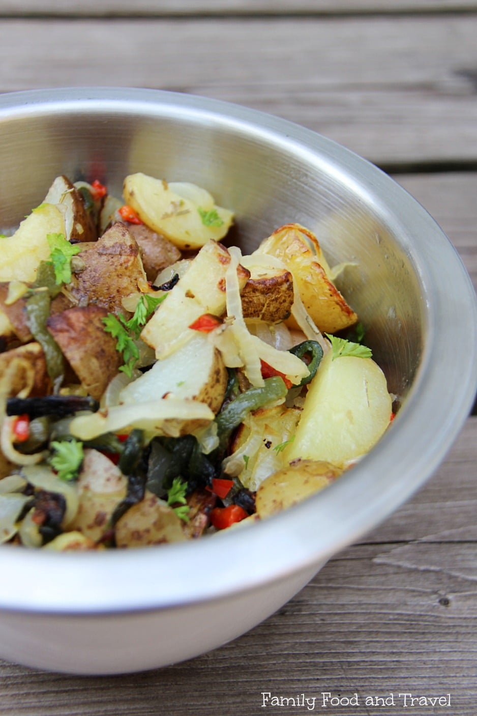 roasted potatoes with poblano peppers