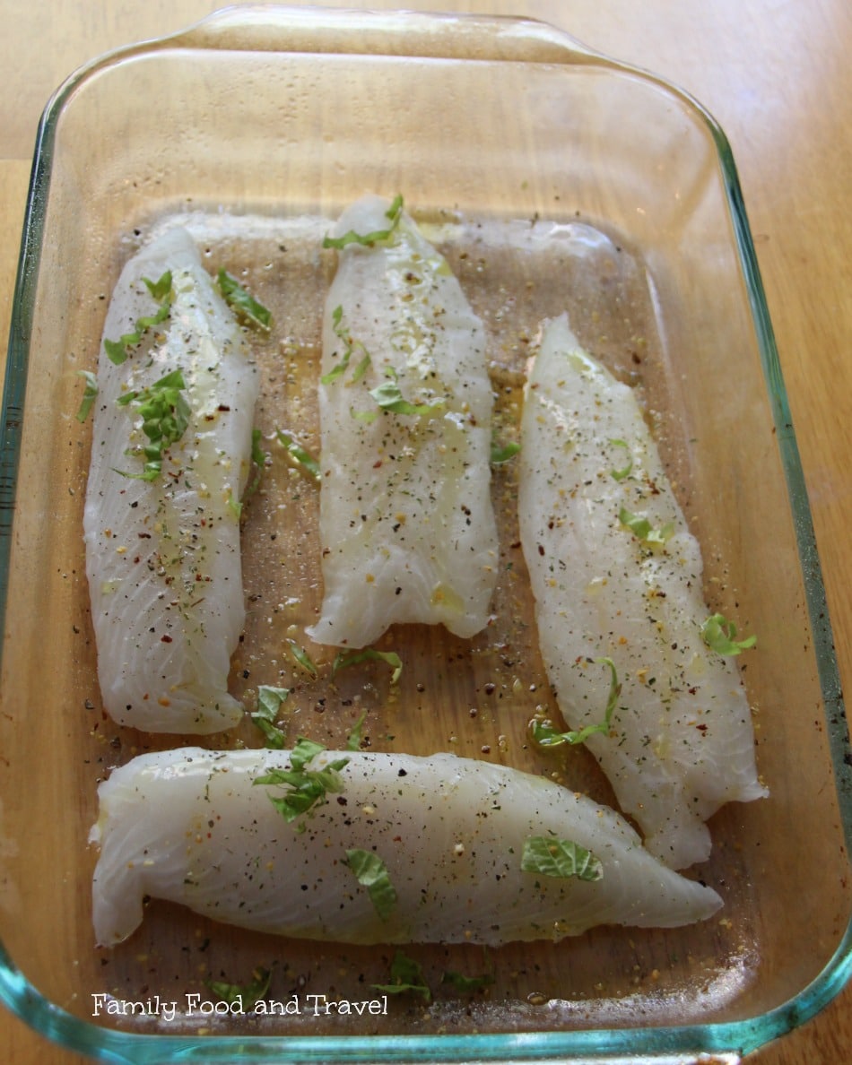 Tomato Baked Tilapia with Lemon prep1