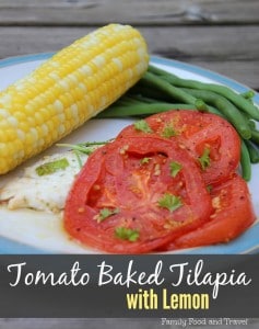 tomato baked tilapia with lemon