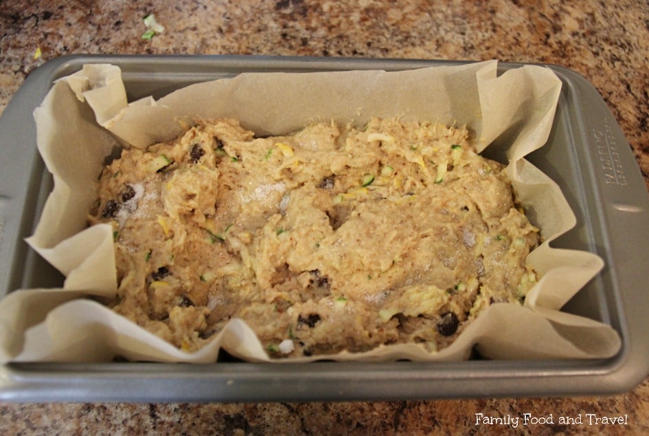 Zucchini Bread uncooked