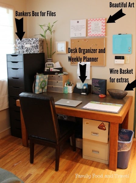 Office Organization Makeover Family Food And Travel