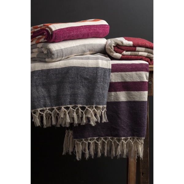 Cotton Striped Throw