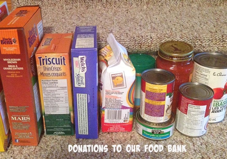donations to our food bank