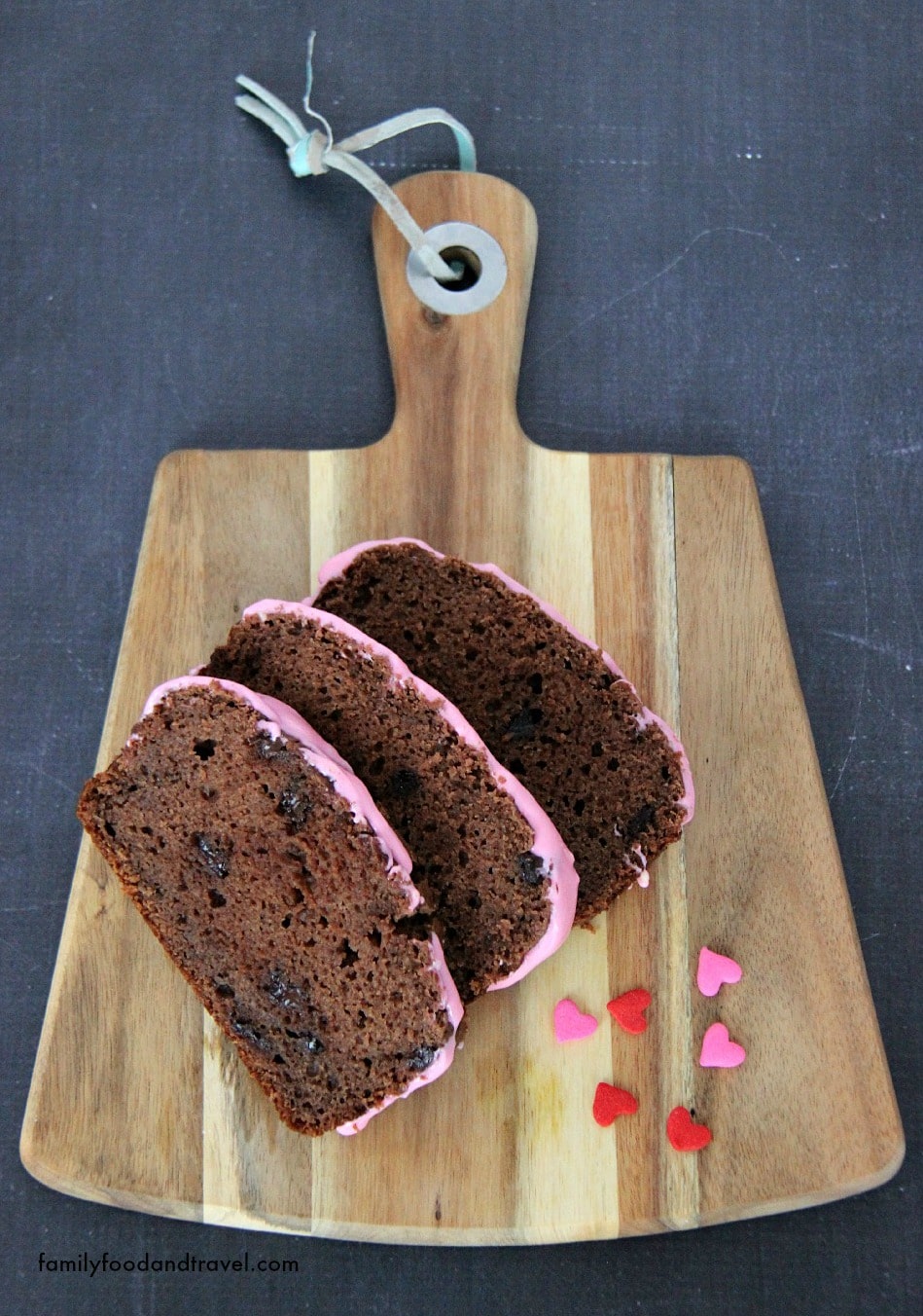 Chocolate Loaf with Cream Cheese Glaze