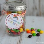 Skittles Rainbow Jar with Printable
