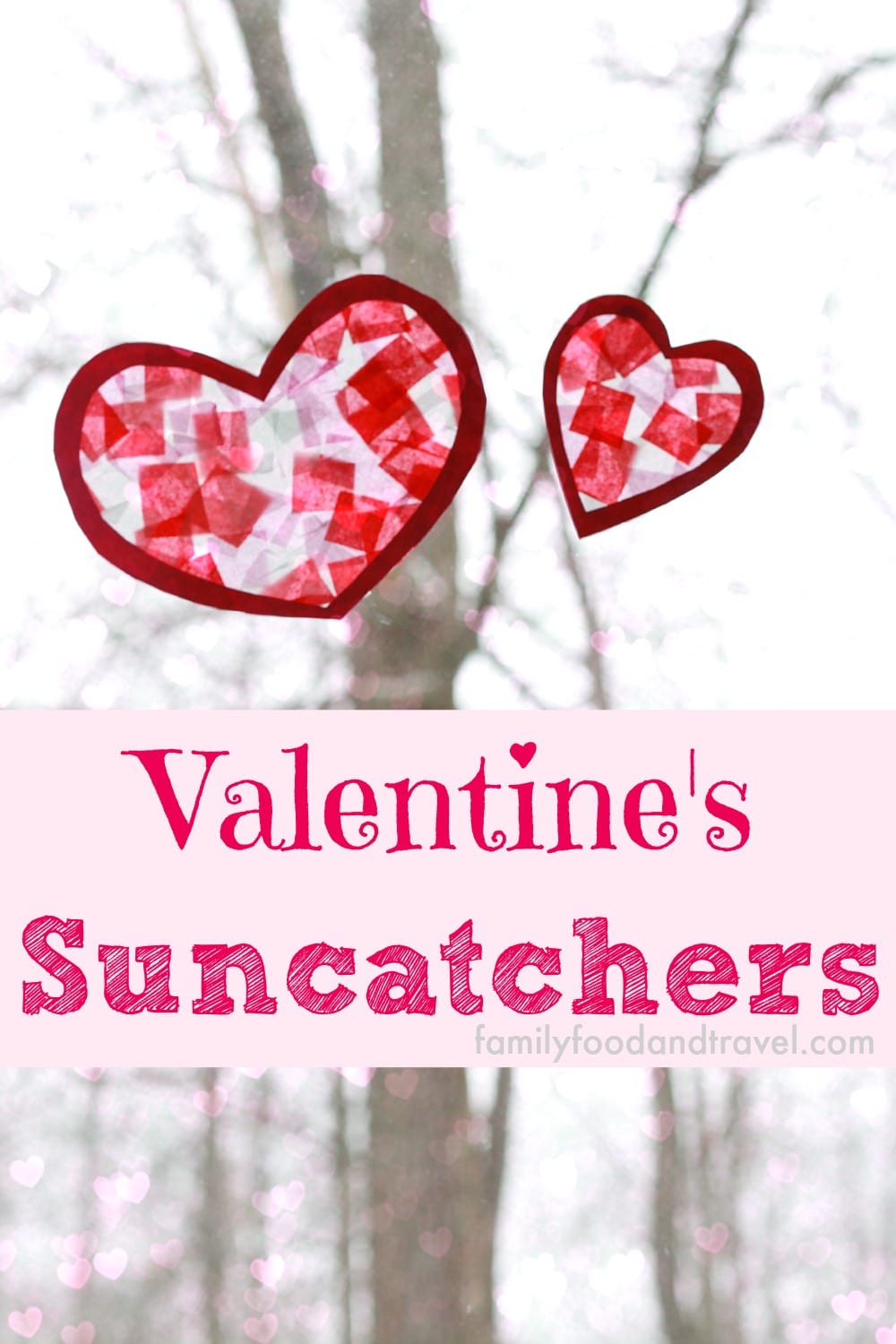 Easy to Make Heart Suncatchers