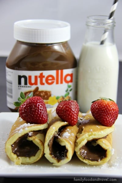 Nutella Pancake Rollups Family Food And Travel