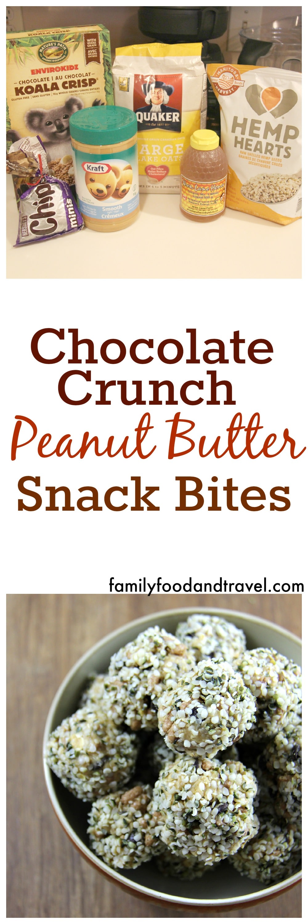 Chocolate Crunch Peanut Butter Snack Bites