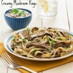 Fettuccine with Creamy Mushroom Ragu