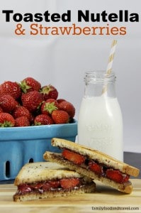 Toasted Nutella and Strawberries