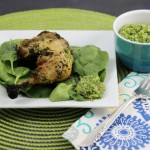 Grilled Chicken with Almond Pesto