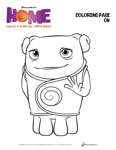 HOME Coloring Page Oh 1