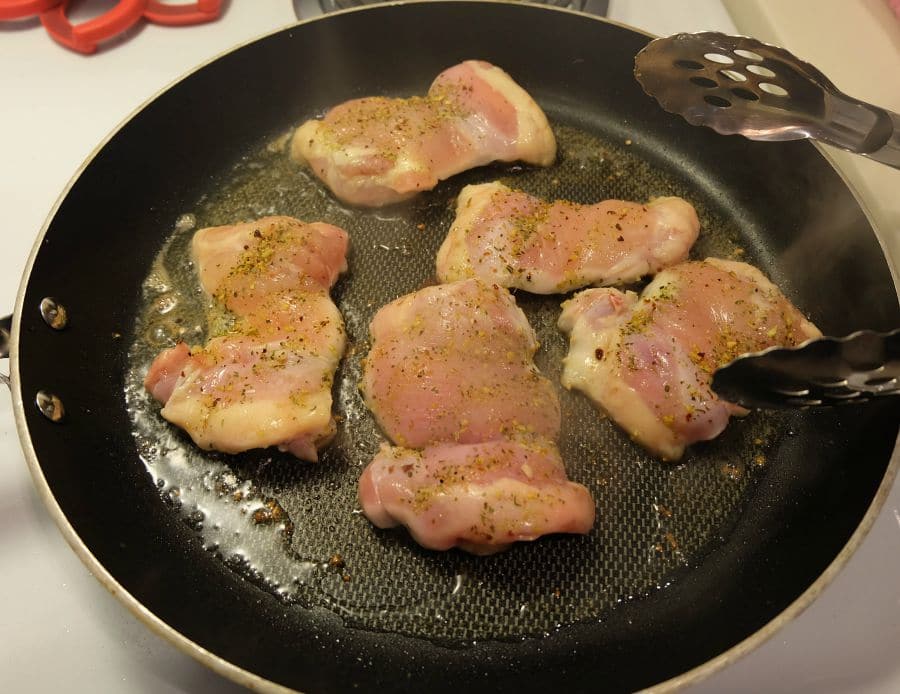 Browning Chicken Thighs