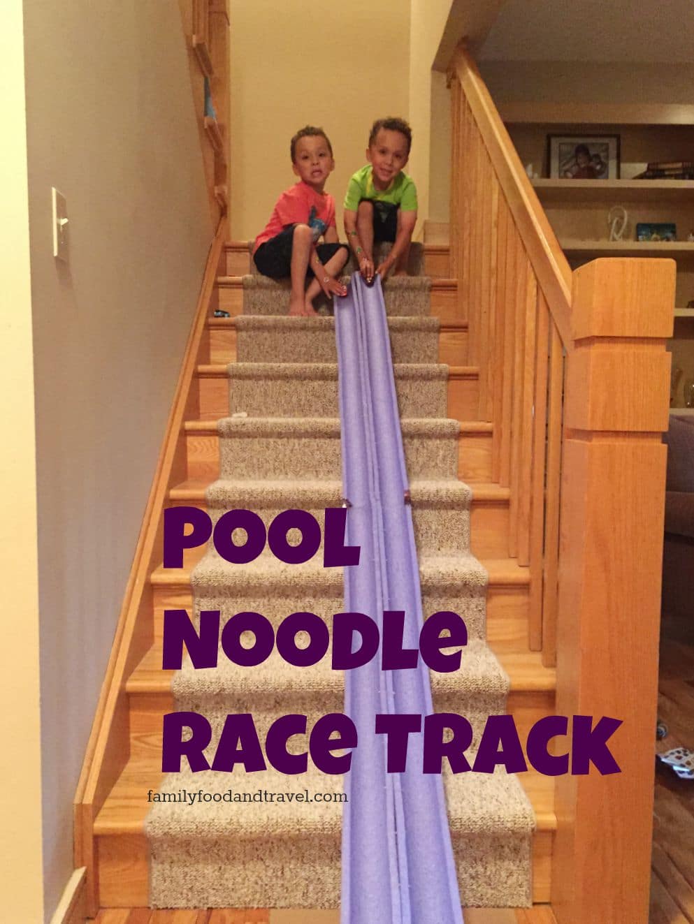 pool noodle race track