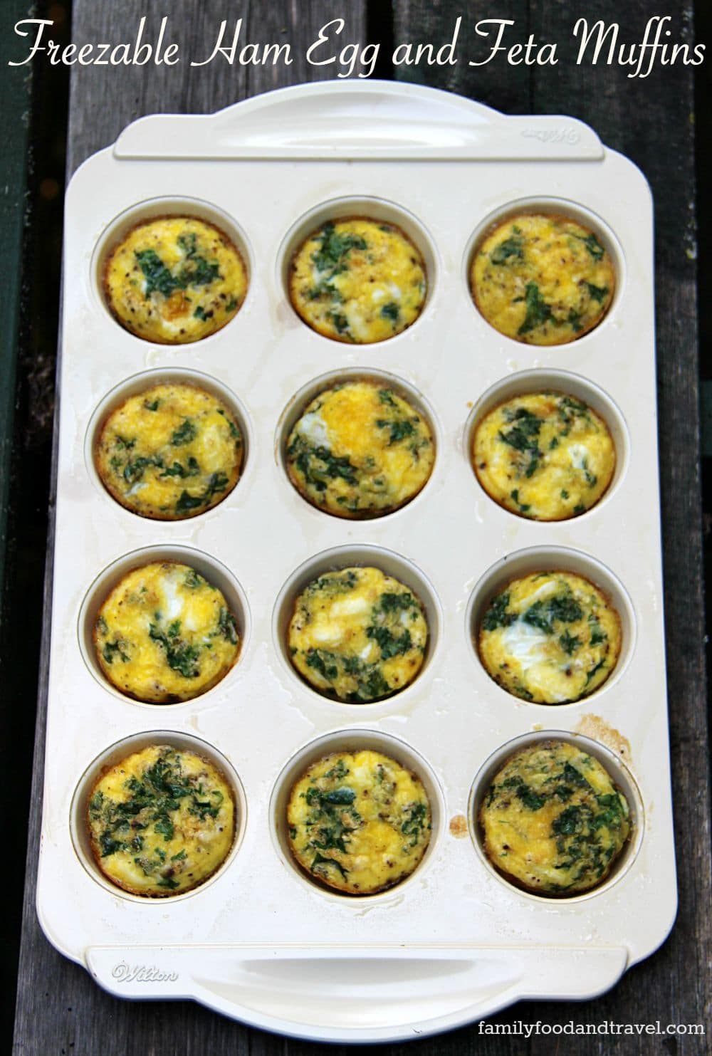 Freezable Ham Egg and Feta Muffins