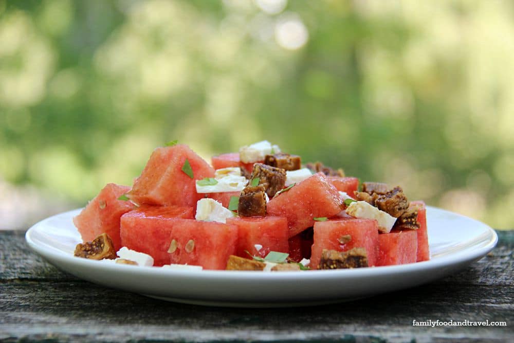 Watermelon Feta and Fig Salad