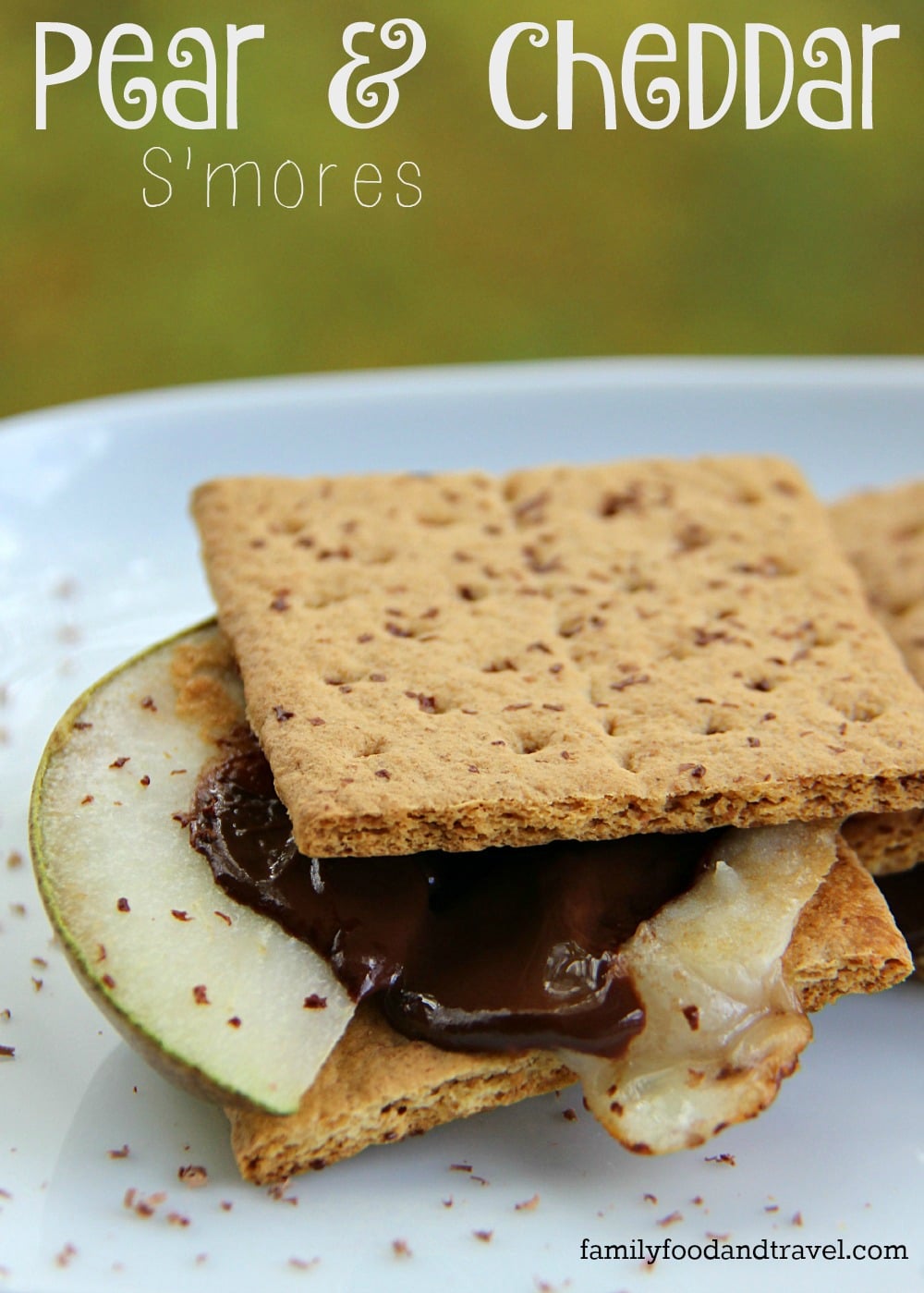 Pear and Cheddar Smores 