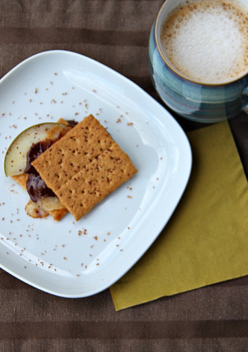 Pear and Cheddar Smores