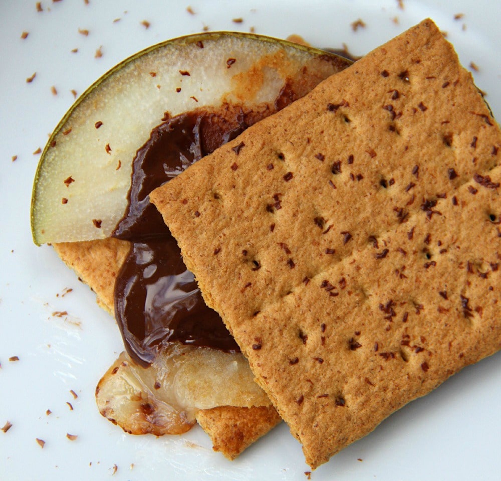 Pear and Honey Cheddar Smores